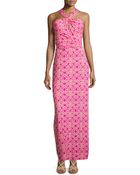Laundry By Shelli Segal Chain-Print Maxi Dress - Lyst