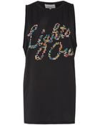 3.1 Phillip Lim Black Beaded Lights Out Tank Top - Lyst