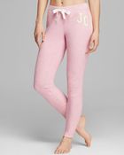 Juicy Couture Marled French Terry Eyelet Pants - Lyst