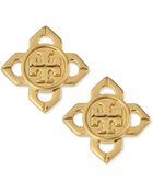 Tory Burch Logo Babylon Stud Earrings - Lyst