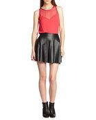 Ella Moss Stella Sheer-Yoke Top - Lyst