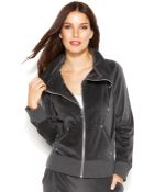 Michael Kors Michael Velour Zip-front Jacket - Lyst