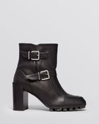 Robert Clergerie Platform Moto Booties - Apin High Heel - Lyst