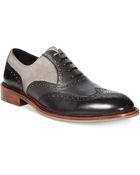 Kenneth Cole Elite Class Wing-Tip Oxfords - Lyst