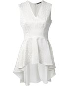 Alexander McQueen Peplum Top - Lyst