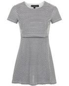 Topshop Petite Exclusive Jacquard Overlay Dress - Lyst