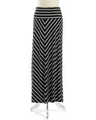 Calvin Klein Mitered Striped Maxi Skirt - Lyst