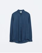 Zara Piqué Shirt - Lyst