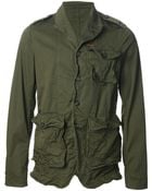DSquared2 Distressed Military Jacket - Lyst