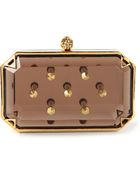 Alexander McQueen Studded Skull Box Clutch - Lyst