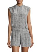 Vince Speckled Short Jumpsuit - Lyst