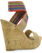 Steve Madden Roperr - Platform Wedge Sandal - Lyst