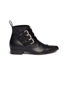 Tabitha Simmons Early Buckle Leather Ankle Boots - Lyst