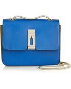 Anya Hindmarch Albion Small Two-Tone Leather Shoulder Bag - Lyst