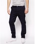 Asos Tapered Jeans With Skater Design Detail - Lyst