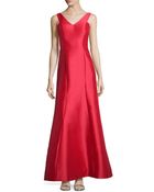 Ml Monique Lhuillier Sleeveless Gown W/ Cascading Back - Lyst