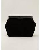 Emporio Armani Structured Clutch - Lyst