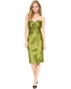 Zac Posen Strapless Cocktail Dress - Lime - Lyst