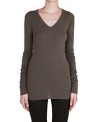 Rick Owens Viscose And Angora T-Shirt - Lyst