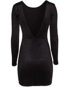 H&M Velvet Dress - Lyst