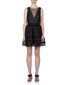 Lanvin Tulle & Lace Cocktail Dress - Lyst
