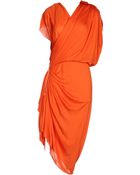 Lanvin Knee-Length Dress - Lyst
