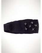 Lauren by Ralph Lauren Jeweled Knit Headband - Lyst