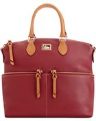Dooney & Bourke Dillen Ii Double Pocket Satchel - Lyst