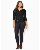 Lauren by Ralph Lauren Cotton Hooded Sweatshirt - Lyst