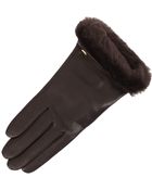 Ugg Classic Leather Shorty Glove - Lyst