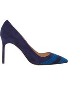 Manolo Blahnik Bb Tri Pumps - Lyst