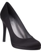 Stuart Weitzman Platswoon Black Satin - Lyst
