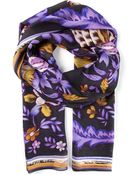 Roberto Cavalli Floral Print Scarf - Lyst