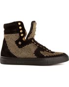 Philipp Plein Studded High Top Sneakers - Lyst
