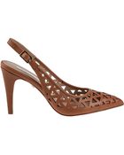 Diane von Furstenberg Addison Slingback Pump Natural Leather - Lyst
