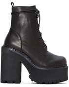 Nasty Gal Unif Choke Leather Boot - Lyst