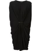 Lanvin Draped Dress - Lyst