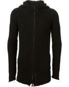 Avant Toi Zip Hooded Cardigan - Lyst