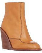 See By Chloé Wedge Ankle Boots - Lyst