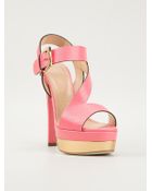 Sergio Rossi Bicolour Sandals - Lyst
