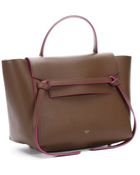 Celine Camel And Pink Leather Convertible Top Handle Tote - Lyst