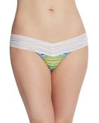 Hanky Panky Printed Signature Lace Thong - Lyst