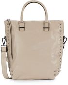 Elliott Lucca Studded Leather Tote - Lyst