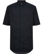 3.1 Phillip Lim Combo Collar Short Sleeve Shirt - Lyst