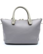 Chloé Grey Leather 'Baylee' Convertible Tote Bag - Lyst