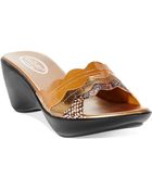 Callisto Circe Slide Platform Wedge Sandals - Lyst