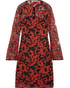 Diane von Furstenberg Gadie Cotton Blend Lace Dress - Lyst