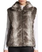 Surell Faux Fur Vest - Lyst