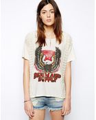 Ralph Lauren Denim Supply Lace Insert Tshirt - Lyst