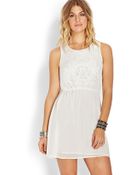 Forever 21 Ethereal Embroidered Dress - Lyst